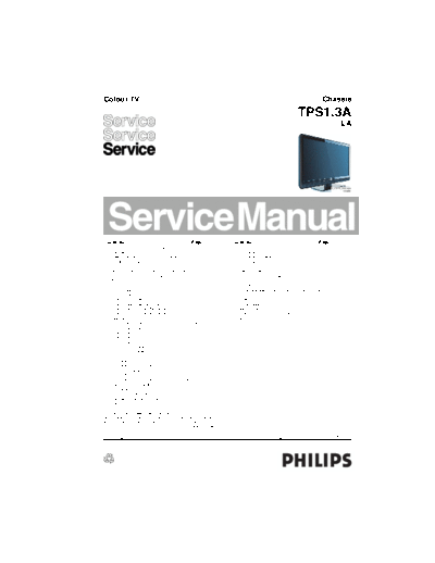 Philips philips tps13a la chassis lcd tv sm 212  Philips LCD TV  (and TPV schematics) TPS1.3A la philips_tps13a_la_chassis_lcd_tv_sm_212.pdf