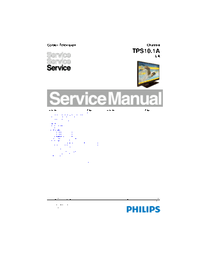 Philips TPS101ALA SB-EX-SI 1399280841  Philips LCD TV  (and TPV schematics) TPS10.1A la TPS101ALA_SB-EX-SI_1399280841.pdf