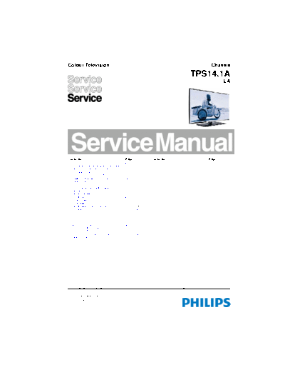 Philips philips tps14.1ala 312278519664 141024  Philips LCD TV  (and TPV schematics) TPS14.1A la philips_tps14.1ala_312278519664_141024.pdf