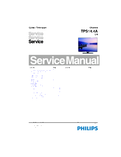 Philips 15032715486513  Philips LCD TV  (and TPV schematics) TPS14.4A la 15032715486513.pdf