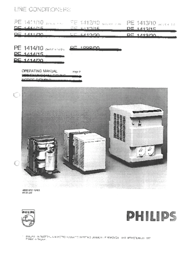 Philips pe1411-10 pe1412-10 pe1413-10 pe1414-10 industrial power supply usr. 1987 sm  Philips Meetapp PE1411 philips_pe1411-10_pe1412-10_pe1413-10_pe1414-10_industrial_power_supply_usr._1987_sm.pdf