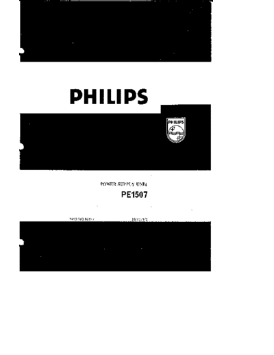Philips pe1507 0..15v,0.7a presision 200uv ripple power supply 9499-160-06477 dec. 1971 sm  Philips Meetapp PE1507 philips_pe1507_0..15v,0.7a_presision_200uv_ripple_power_supply_9499-160-06477_dec._1971_sm.pdf