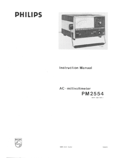Philips Philips PM2554 Instruction Manual  Philips Meetapp PM2554 Philips_PM2554_Instruction_Manual.pdf