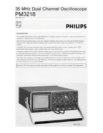 Philips Philips PM3218 Specifications  Philips Meetapp PM3218 Philips_PM3218_Specifications.pdf