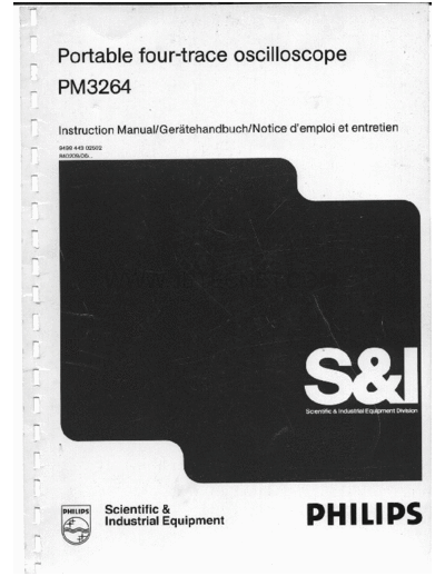 Philips PM3264 Instruction and service manual  Philips Meetapp PM3264 Philips_PM3264_Instruction_and_service_manual.pdf