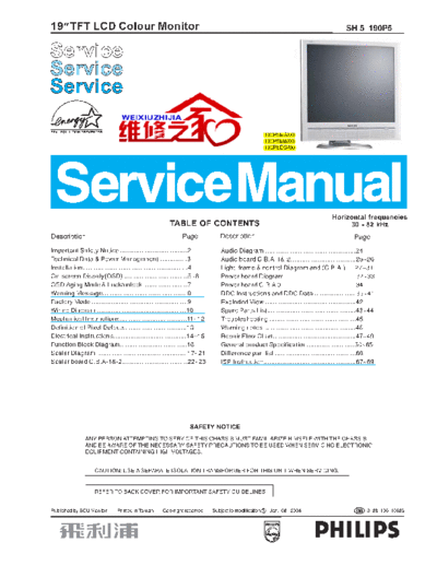 Philips 190P5  Philips Monitor 190P5 190P5.pdf