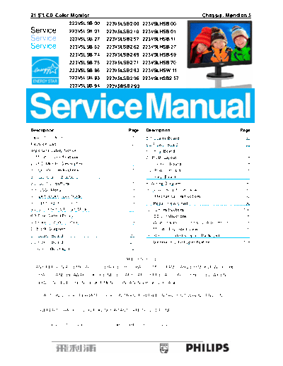 Philips Philips+223V5LSB00+Chassis+Meridian+5  Philips Monitor Meridian 5 chassis Philips+223V5LSB00+Chassis+Meridian+5.pdf