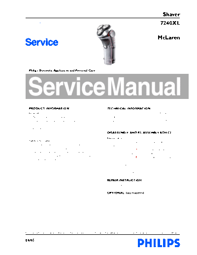 Philips service  Philips Personal Care 7240XL service.pdf