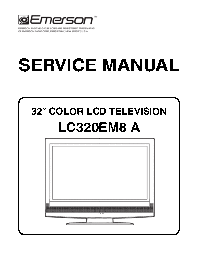 EMERSON EMERSON LC320EM8A  EMERSON TV EMERSON LC320EM8A.zip