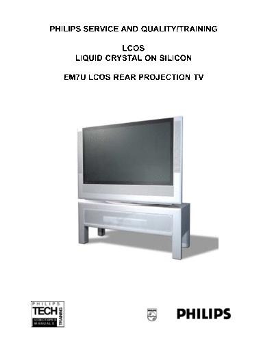 Philips PHILIPSEM7URetroproiector  Philips Proj TV EM7U PHILIPSEM7URetroproiector.pdf