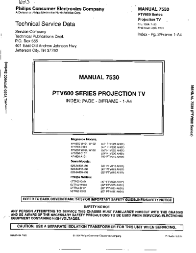 Philips PTV600 ET-SB-SI 1207289203  Philips Proj TV PTV600 serie PTV600_ET-SB-SI_1207289203.pdf