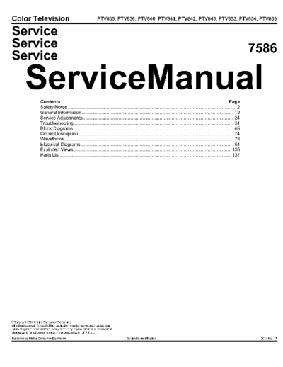 Philips PTV835 ET-SB-EX-SI 1332146278  Philips Proj TV PTV800 serie PTV835_ET-SB-EX-SI_1332146278.pdf