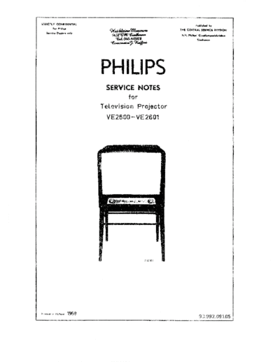 Philips VE2600  Philips Proj TV VE2600 VE2600.pdf