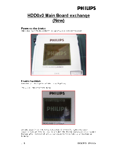 Philips HDD0x0 Main Board exchange  Philips Symptom Cure  17-04-2004 References HDD0x0_Main_Board_exchange.pdf