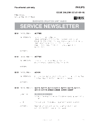 Philips SNL2001 02  Philips Symptom Cure  17-04-2004 References SNL2001_02.pdf