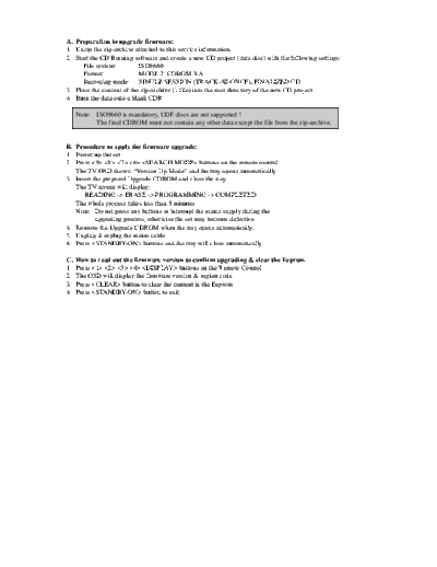 Philips avs-04 032-Upgrade procedure  Philips Symptom Cure 2006 References avs-04_032-Upgrade_procedure.PDF