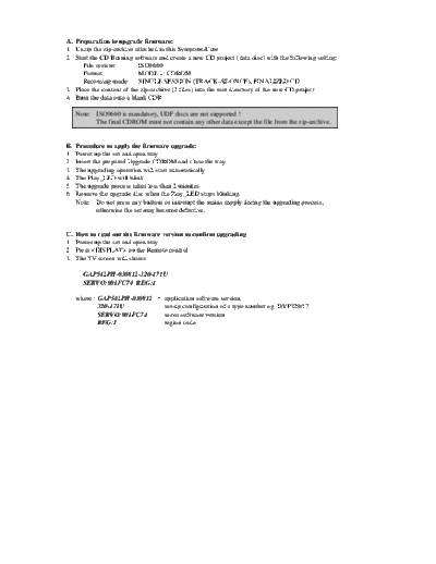 Philips DVP320 SW upgrade  Philips Symptom Cure 2006 References DVP320_SW_upgrade.pdf