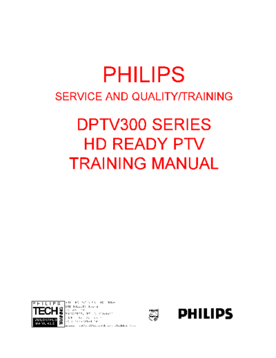 Philips DPTV300 TM  Philips Training Manuals 60PP9202 PHILIPS DPTV300_TM.zip