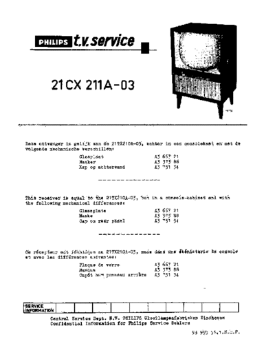 Philips 21CX211A  Philips TV 21CX211A 21CX211A.pdf