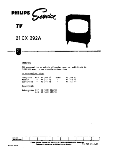 Philips 21CX292A  Philips TV 21CX292A 21CX292A.pdf