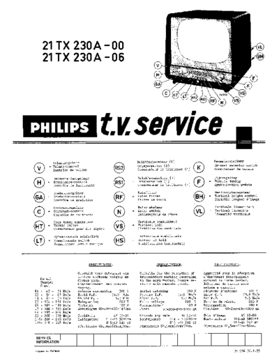 Philips 21TX230A  Philips TV 21TX230A 21TX230A.pdf