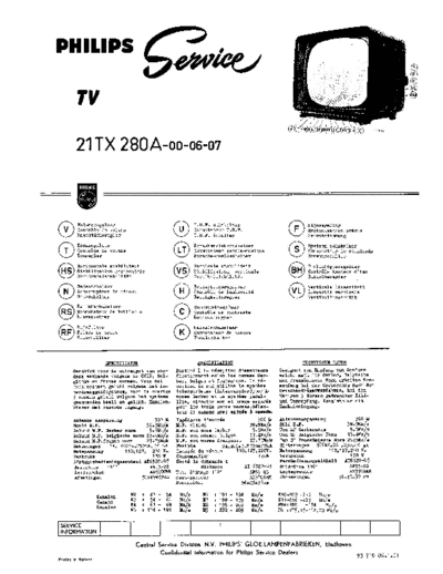 Philips 21TX280A  Philips TV 21TX280A 21TX280A.pdf