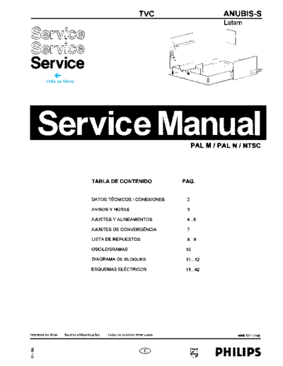 Philips ANUBIS S LATAM  Philips TV Anubis S LATAM chassis ANUBIS S LATAM.pdf