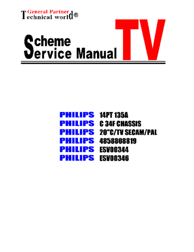 Philips chassis c 34f   Philips TV C34F chassis chassis c 34f .pdf