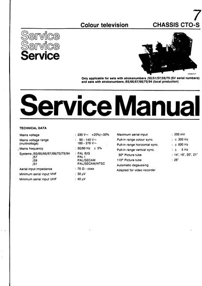 Philips chassis cto-s  Philips TV CTO-S chassis chassis_cto-s.djvu