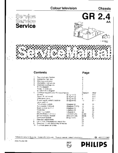 Philips gr2.4aa  Philips TV GR2.4 aa chassis gr2.4aa.pdf