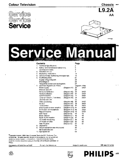 Philips L92AA ET-SB-SI 1257242043  Philips TV L9.2A aa L92AA_ET-SB-SI_1257242043.pdf