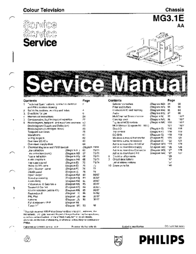 Philips mg3 1 .1e  Philips TV MG3.1E aa mg3_1_.1e.pdf