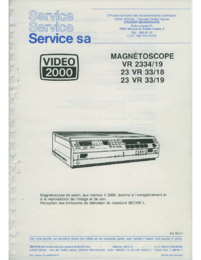 Philips VR233419 ET-SB-EX-SI 1326975763  Philips Video 23VR33 VR233419_ET-SB-EX-SI_1326975763.pdf