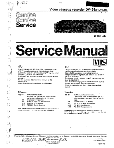 Philips DV468 SS 1235713224  Philips Video DV468 DV468_SS_1235713224.pdf
