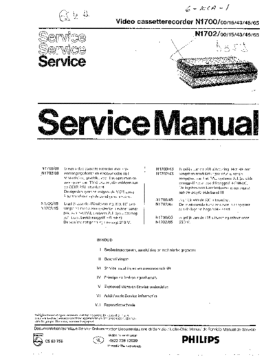 Philips N170000 ET-EX 1277184178  Philips Video N1702 N170000_ET-EX_1277184178.pdf