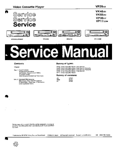 Philips PHILIPS VP28 VP48 VP68 VP38 VP17 VCR  Philips Video VP28 PHILIPS_VP28_VP48_VP68_VP38_VP17_VCR.pdf