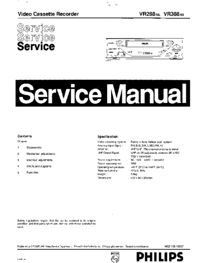 Philips vr288-388 vcr  Philips Video VR288 vr288-388_vcr.pdf