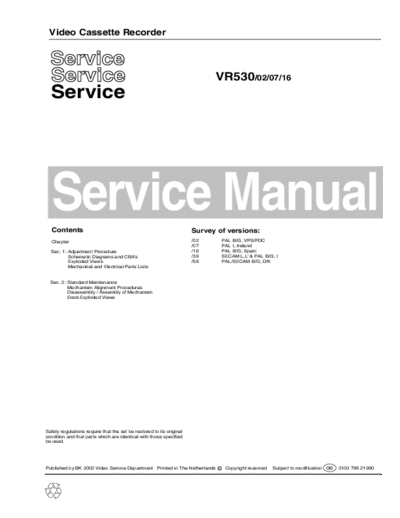 Philips SM 310378521990 EN  Philips Video VR330 430 530 630 730 SM_310378521990_EN.pdf