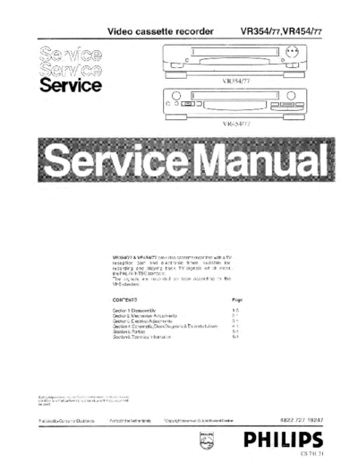Philips +VR354-77+VR454-77  Philips Video VR354 PHILIPS+VR354-77+VR454-77.pdf