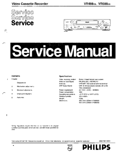 Philips PHILIPS VR488 VR588 VCR 106pages  Philips Video VR488 PHILIPS_VR488_VR588_VCR_106pages.pdf