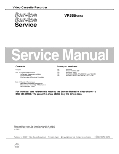 Philips vr550 39 58  Philips Video VR550 vr550_39_58.pdf