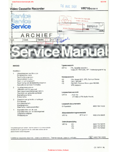 Philips vr716  Philips Video VR716 vr716.pdf