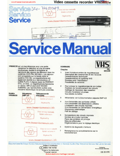 Philips vr6589  Philips Video VR6589 vr6589.pdf