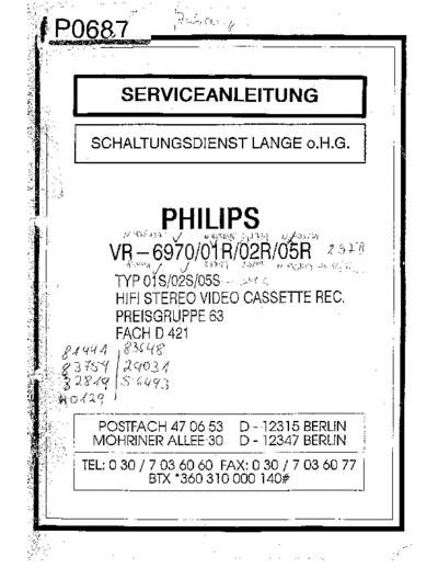 Philips VR6970 SB 1234160619  Philips Video VR6970 VR6970_SB_1234160619.pdf