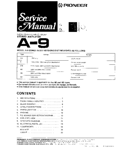 Pioneer hfe pioneer a-9 service en  Pioneer Audio A-9 hfe_pioneer_a-9_service_en.pdf