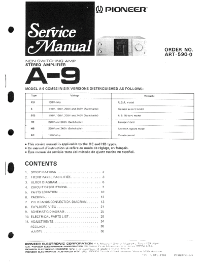 Pioneer pioneer a9  Pioneer Audio A-9 pioneer_a9.pdf
