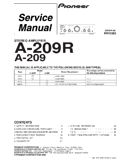 Pioneer a-209r 164  Pioneer Audio A-209 a-209r_164.pdf