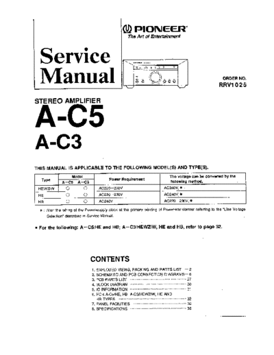 Pioneer hfe pioneer a-c3 c5 rrv1025 service en  Pioneer Audio A-C5 hfe_pioneer_a-c3_c5_rrv1025_service_en.pdf