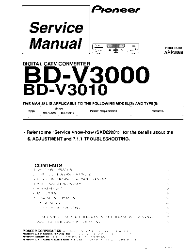 Pioneer hfe   bd-v3000 v3010 service arp3089 en  Pioneer Audio BD-V3010 hfe_pioneer_bd-v3000_v3010_service_arp3089_en.pdf