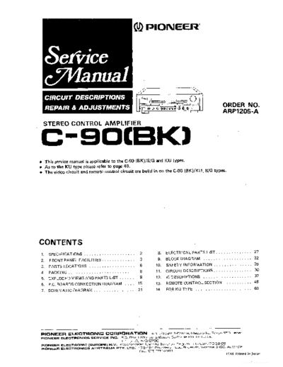 Pioneer hfe pioneer c-90 service en arp1205-a  Pioneer Audio C-90 hfe_pioneer_c-90_service_en_arp1205-a.pdf